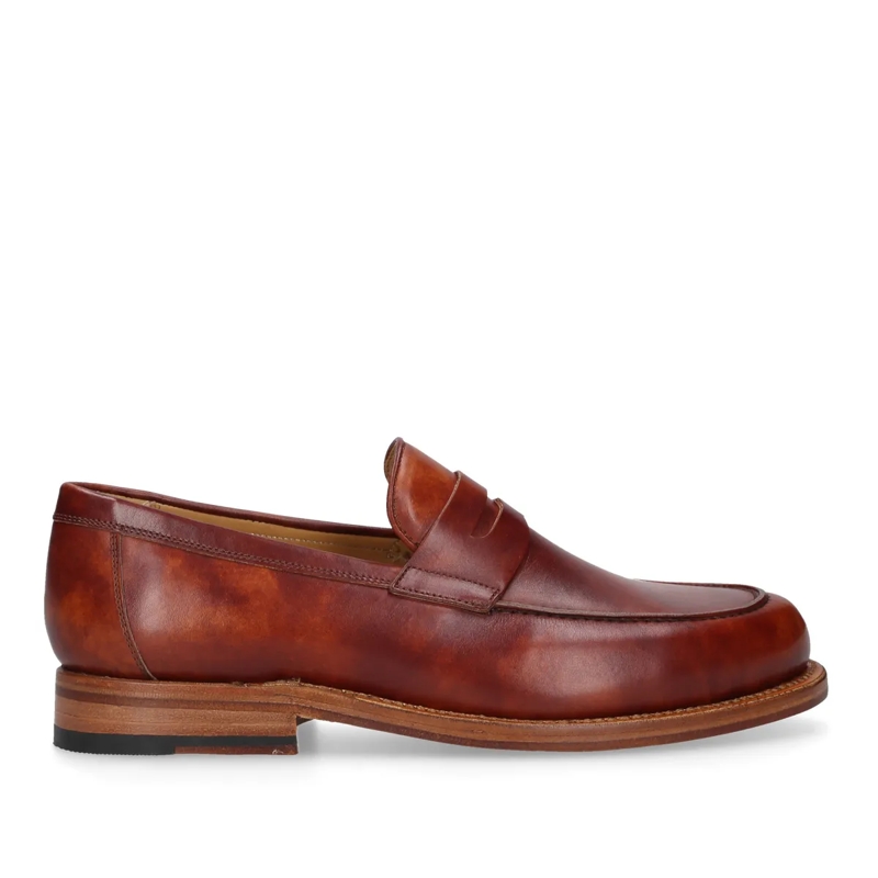 Heinrich Dinkelacker Monkstraps Slipper Wien Plain TC mittel-braun