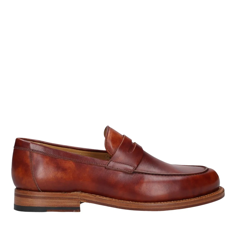 Heinrich Dinkelacker Loafer Slipper Wien Plain TC mittel-braun