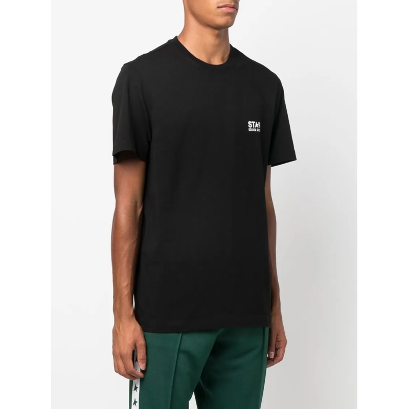 Golden Goose T-shirt Short-Sleeve Silk And Nylon T-Shirt Black