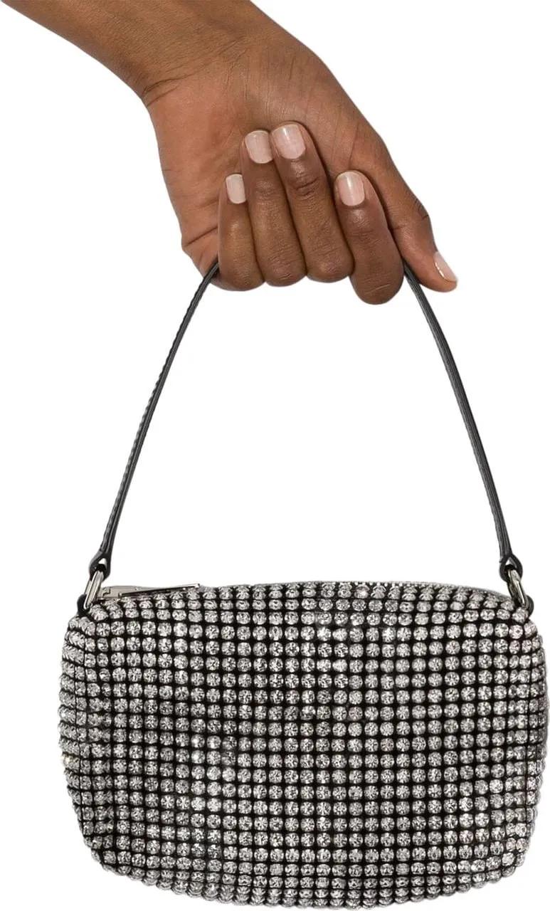 alexander wang Crossbody bags Heiress Medium Pouch Bag White in wit