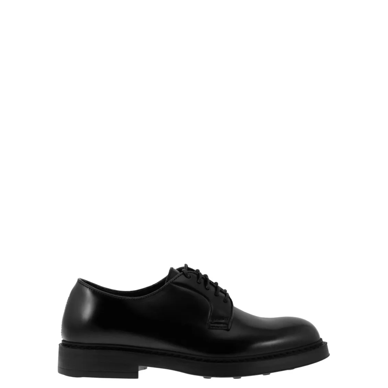 Doucal's Schnürschuhe Leather Derby Lace-Up Black