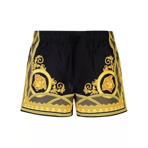 Versace  Medusa' Black Polyester Swimsuit Black