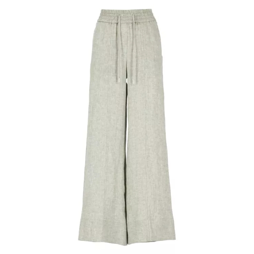 Peserico Linen Trousers Green 