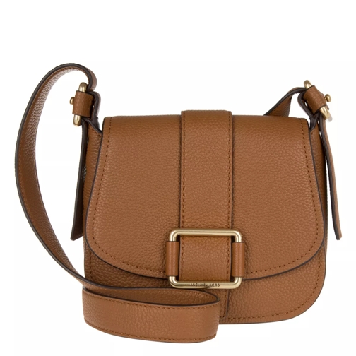 MICHAEL Michael Kors Maxine Medium Leather Saddle Bag Luggage Crossbody Bag