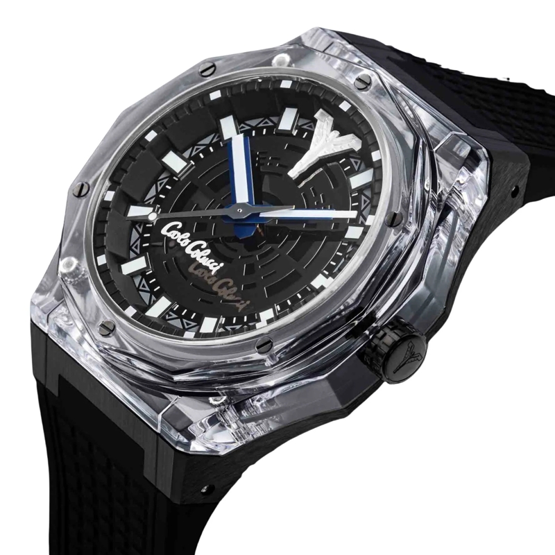 Carlo Colucci Automatikuhr Quarzuhr CC505-1 schwarz