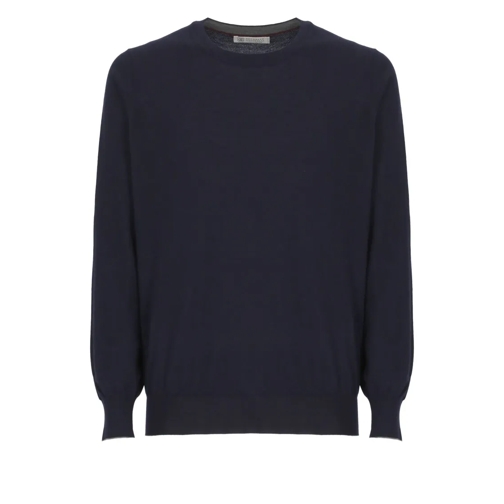 Brunello Cucinelli Pullover Virgin Wool And Cashmere Sweater Black