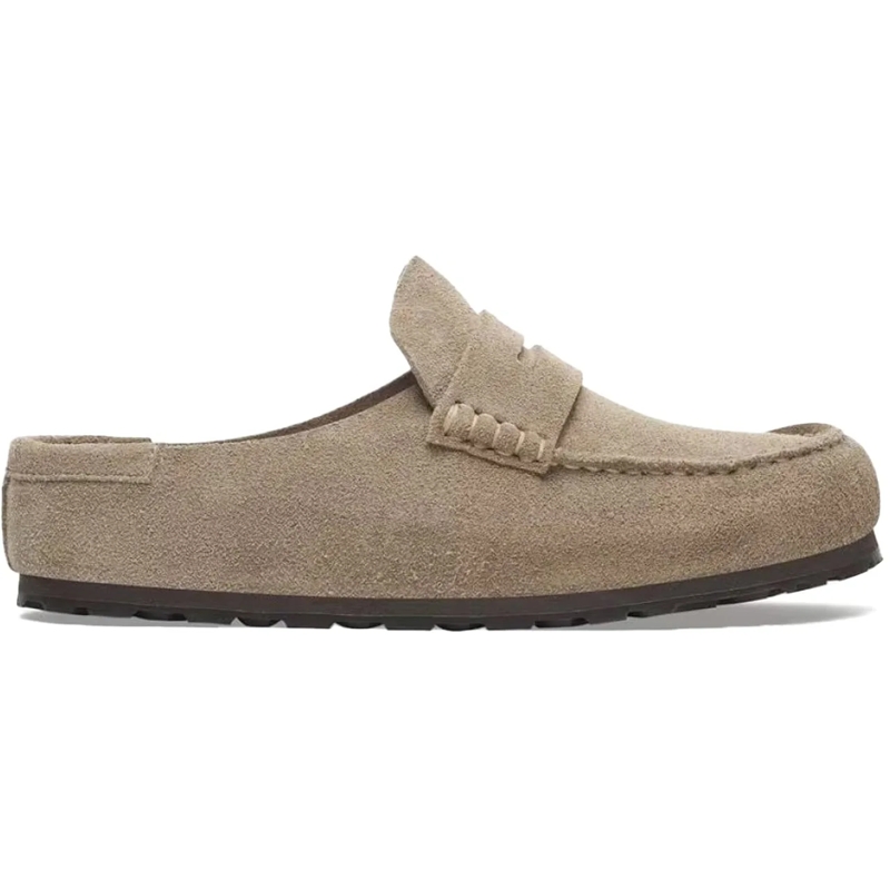 Birkenstock Slippers Neutral Soft Suede Slip-On Sandals With Penny Stra Neutrals