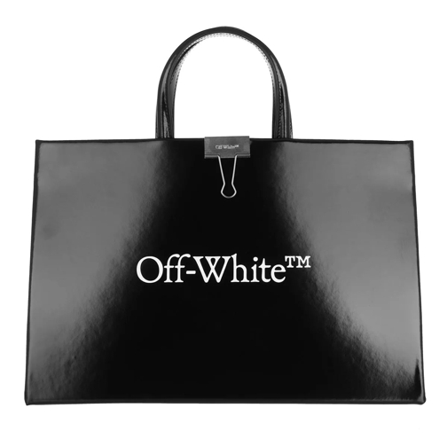Off-White Logo Medium Box Bag  Black White Tote