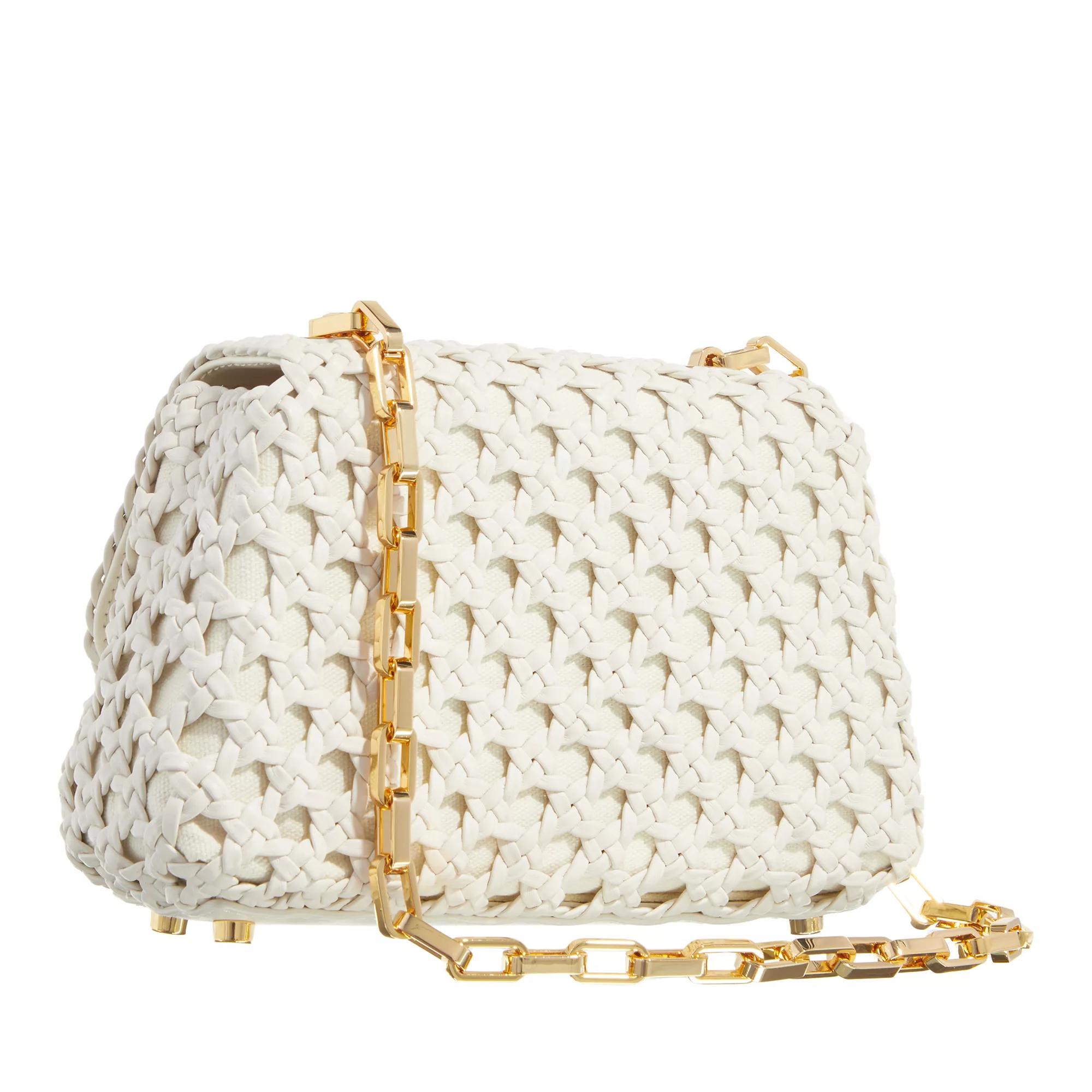 self-portrait Hobo bags Bow Crossbody Leather Beige in crème