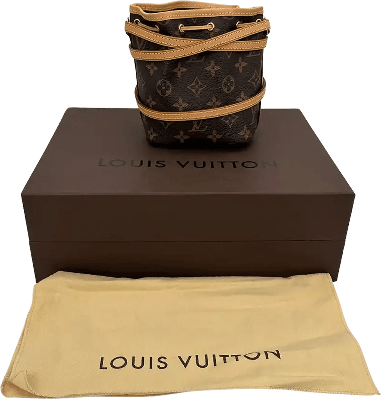Thumbnail - Louis Vuitton Hobo Bags - Louis Vuitton Nano Noe Monogram Canvas M41346 Full - Gr. unisize - in Braun - für Damen