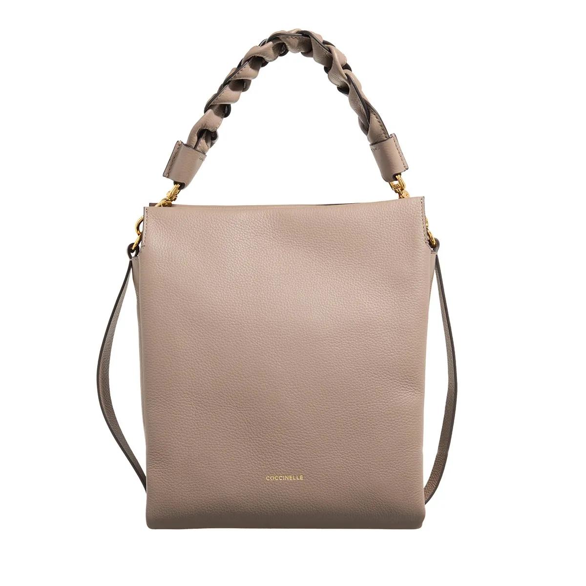 Coccinelle Hobo Bag - Boheme Grana Double - Gr. unisize - in Taupe - für Damen