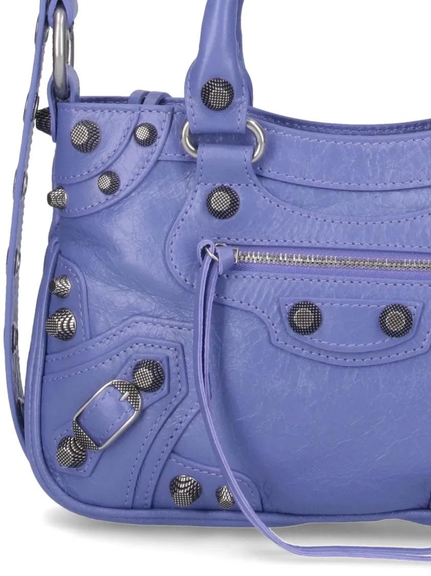 Balenciaga Hobo bags Small 'Neo Cagole' Shoulder Bag – Purple in paars