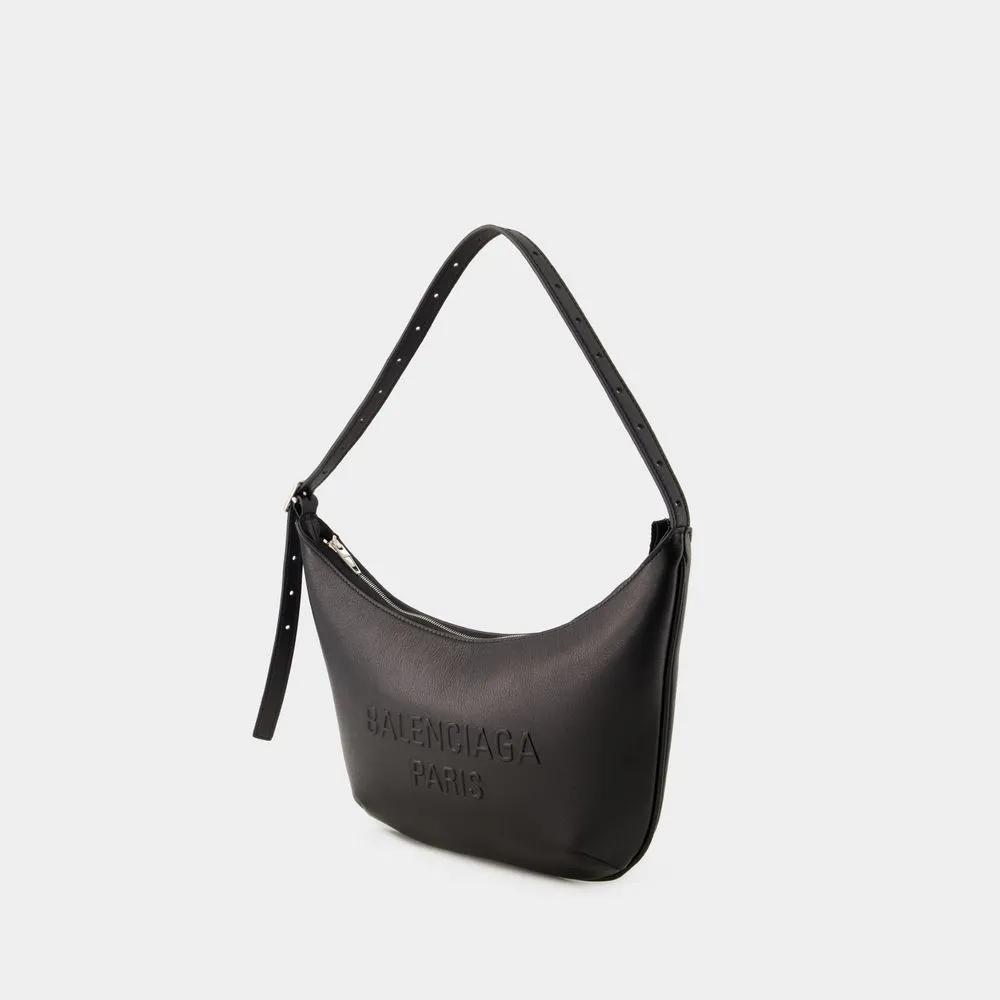 Balenciaga Shoppers Mary Kate Sling Shoulder Bag Leather Black in zwart
