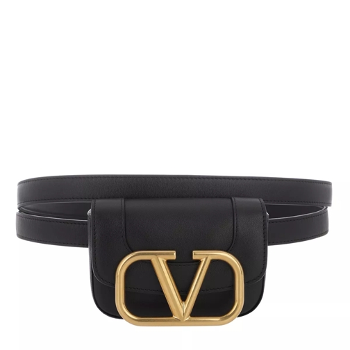 Valentino Garavani Belt Bag Leather Black Leather Belt