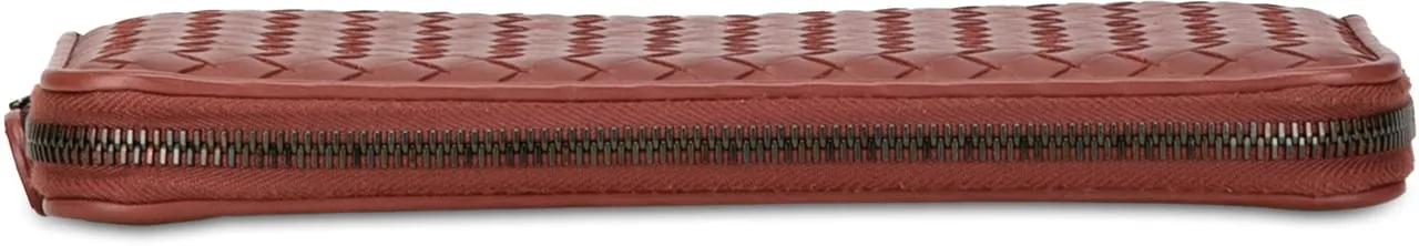 Thumbnail - Bottega Veneta Portemonnaie - Intrecciato Zip Around Long Wallet - Gr. unisize - in Rot - für Damen