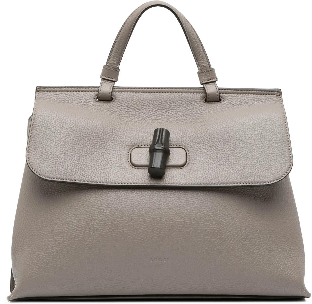 Gucci Hobo Bags - Medium Leather Bamboo Daily Satchel - Gr. unisize - in Braun - für Damen