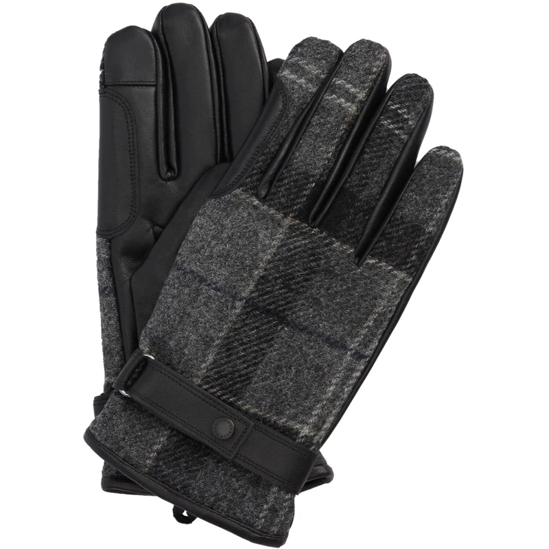 Barbour Handschuhe Gloves Blackgrey mehrfarbig