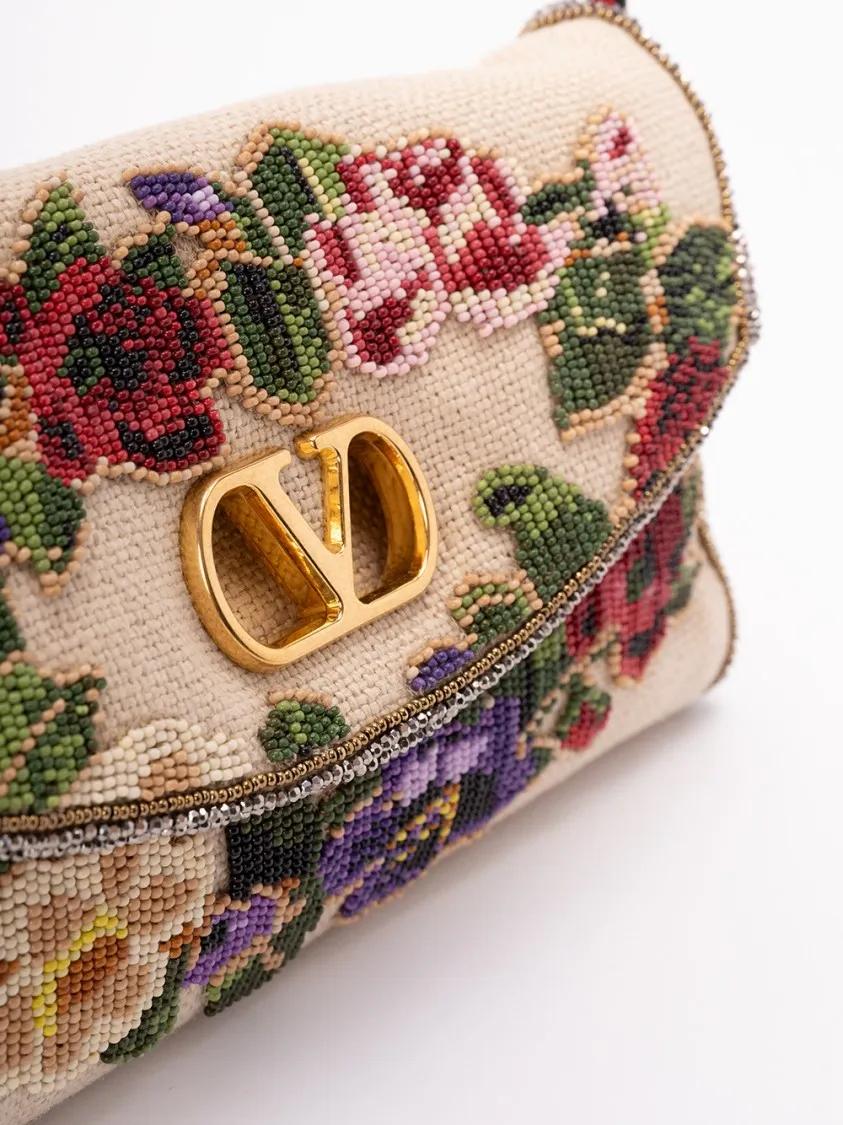 Valentino Garavani Clutches `Vain Soft` Clutch in beige