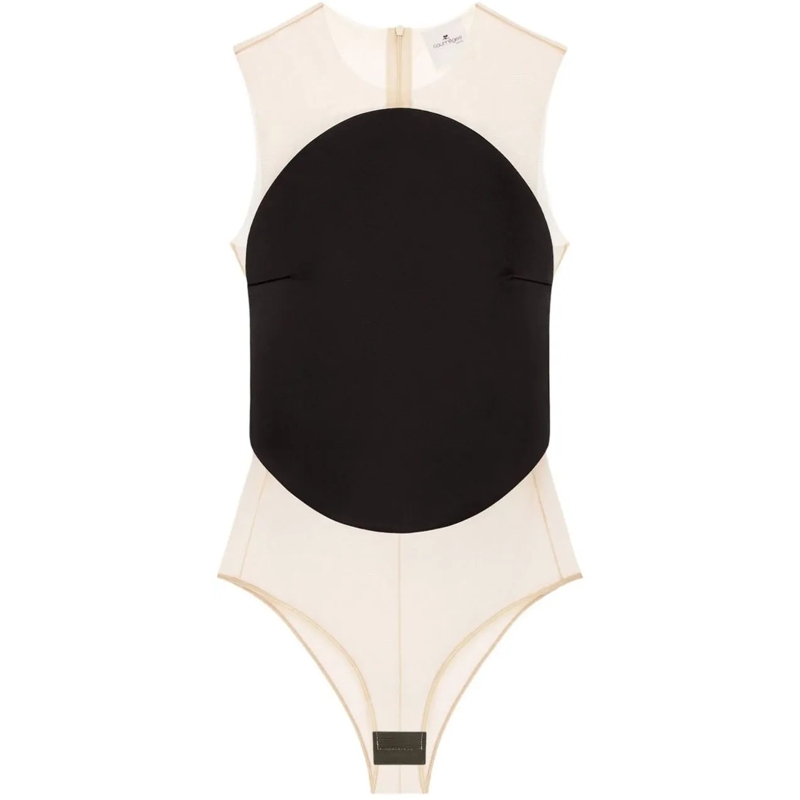 Courrèges T-Shirt Top Black schwarz