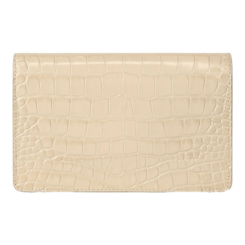 Philipp Plein Schultertasche Klappentasche Hexagon Crocco Geprägt beige(Image 2)