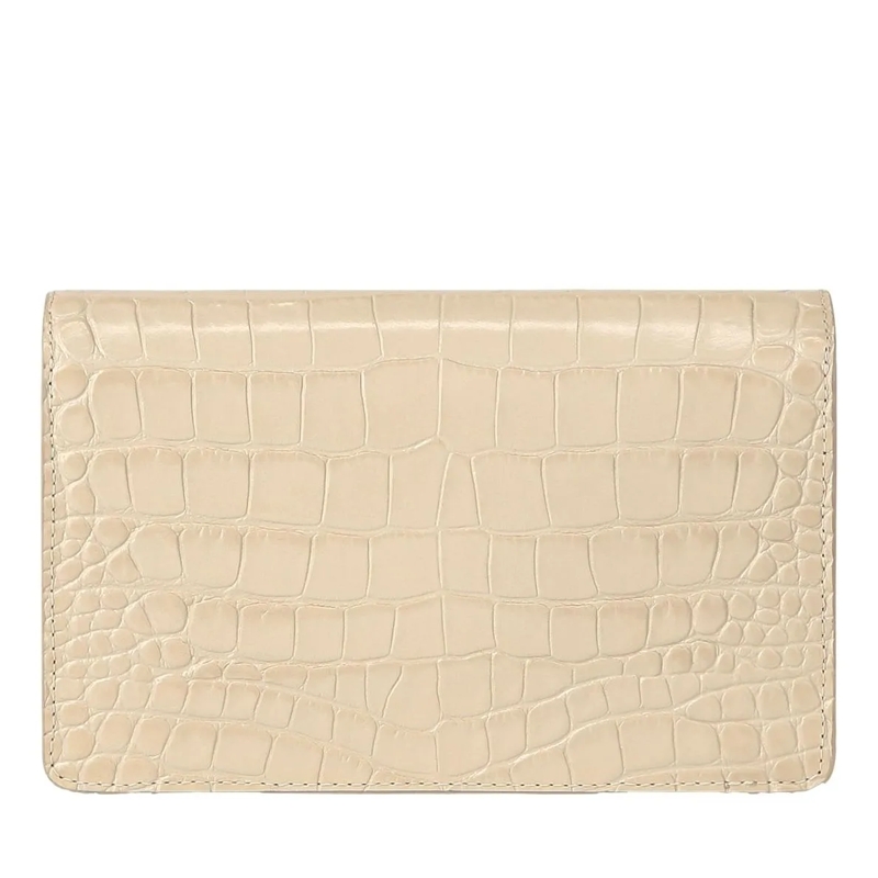 Philipp Plein Clutch Klappentasche Hexagon Crocco Geprägt beige(Image 2)