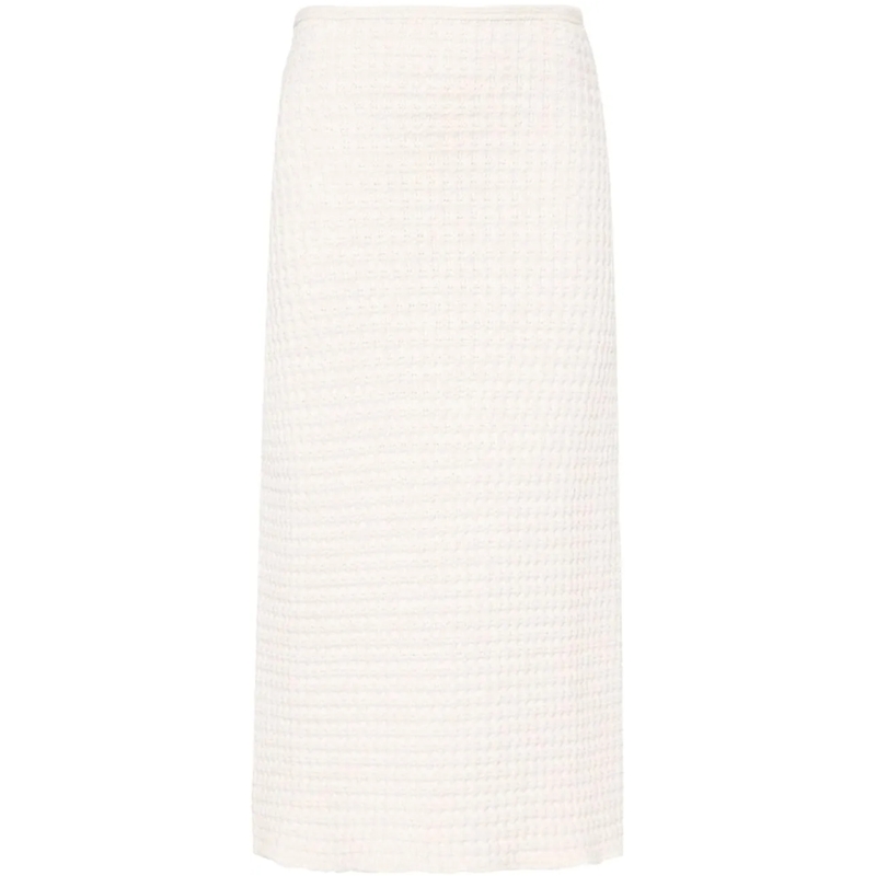 Jil Sander Midirock Midi Skirt White weiß