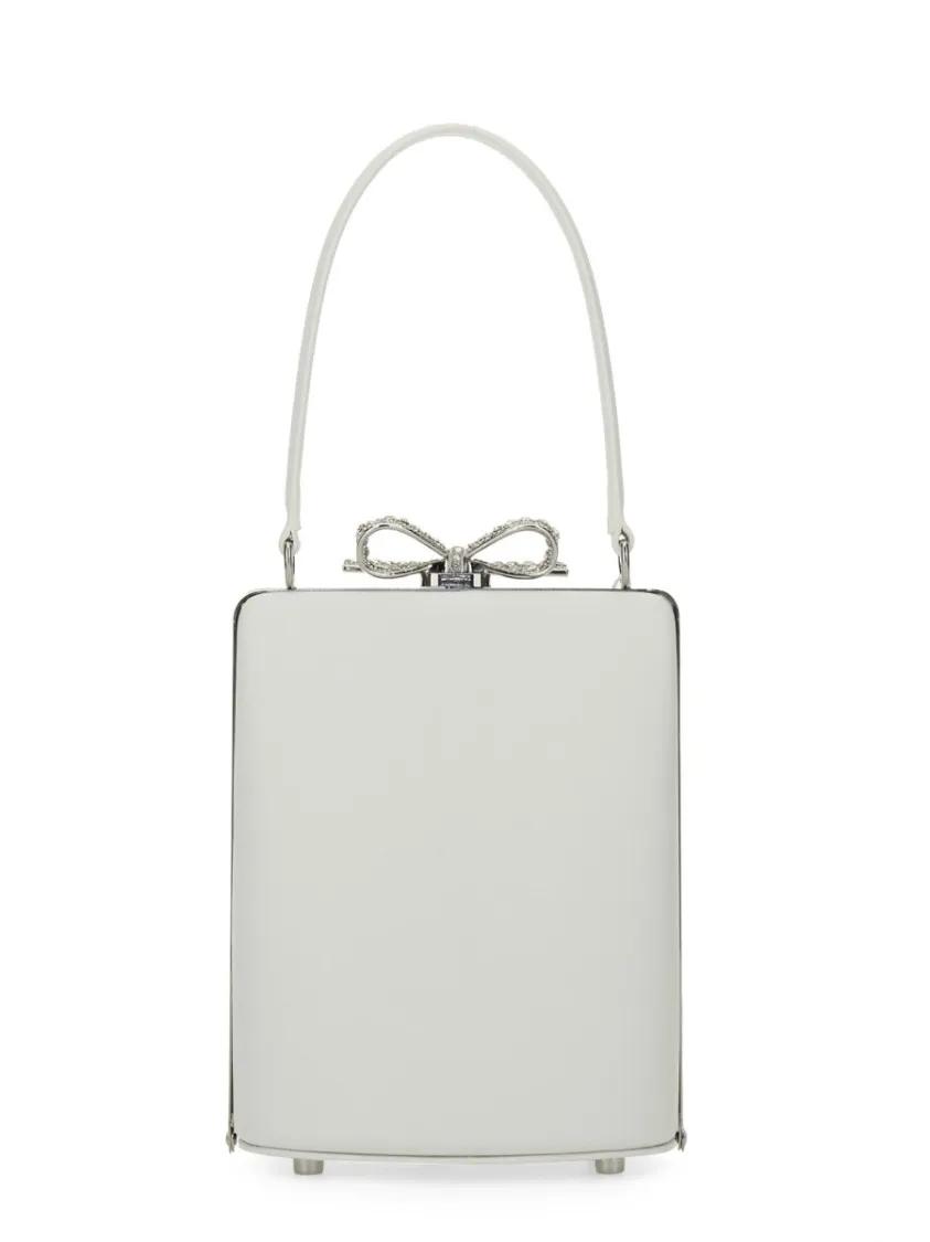 self-portrait Hobo bags Boxy Bag With Decorative Bow in wit
