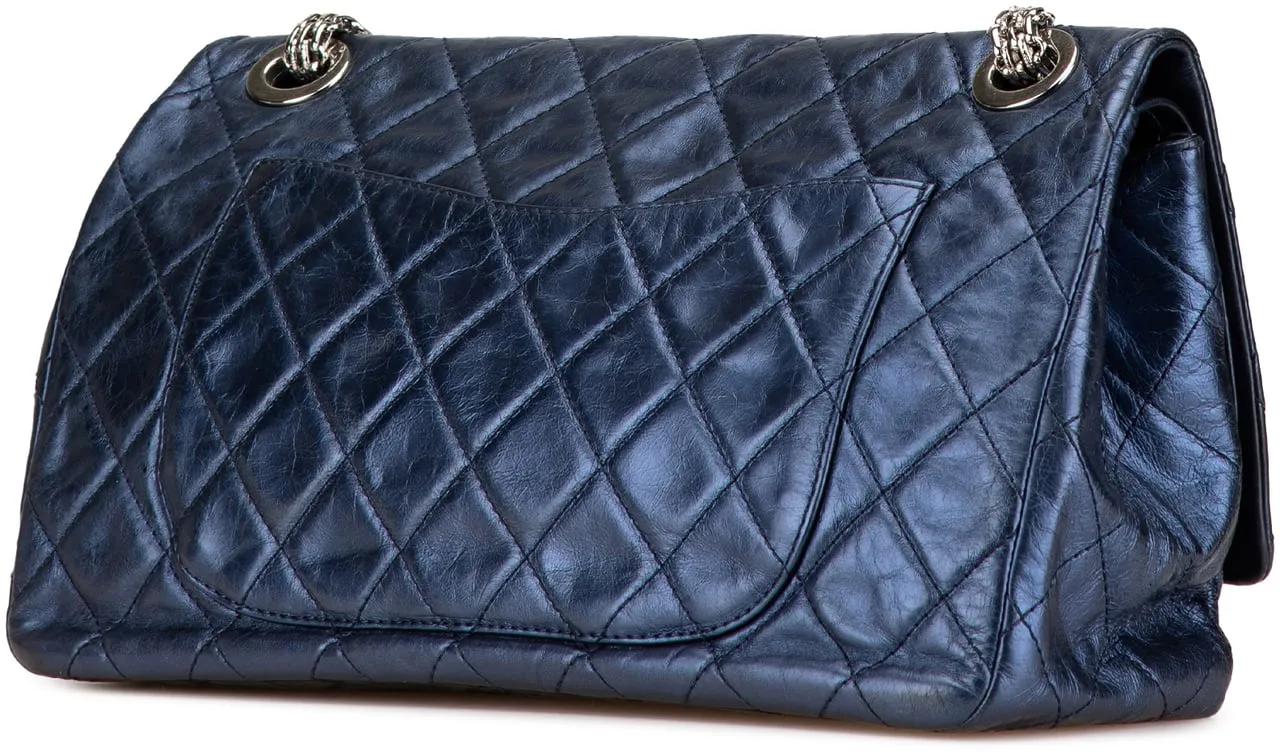 Thumbnail - Chanel Hobo Bags - Reissue 2.55 Aged Metallic Calfskin Flap 226 - Gr. unisize - in Blau - für Damen