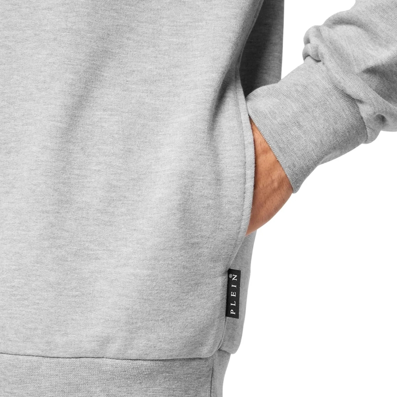 Philipp Plein Sweatshirt Hoodie King Plein grau(Image 2)