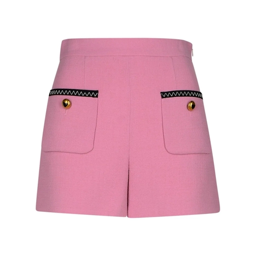 Moschino Pink Virgin Wool Blend Shorts Pink Pantaloncini casual