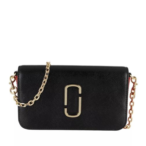 Marc Jacobs Snapshot Crossbody Bag With Chain Black/Red Borsetta a tracolla