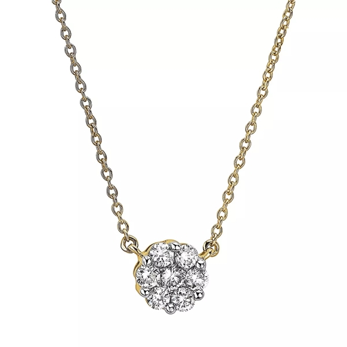 Created Brilliance The Yvette Lab Grown Diamond Necklace Yellow Gold Short Necklace