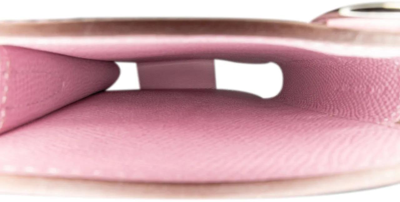 Hermès Hobo bags 2022 Epsom Hermesway Phone Case in poeder roze