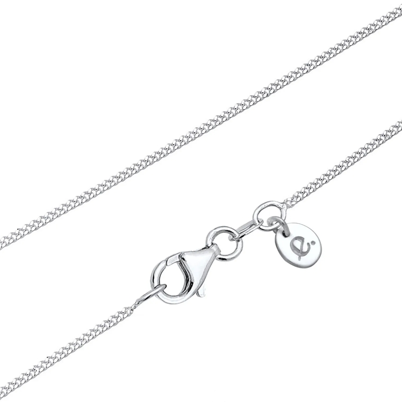 Elli Mittellange Halskette Schmuckset Kreis Geo Form Diamant (0.05 ct.) 925 S silber(Image 4)