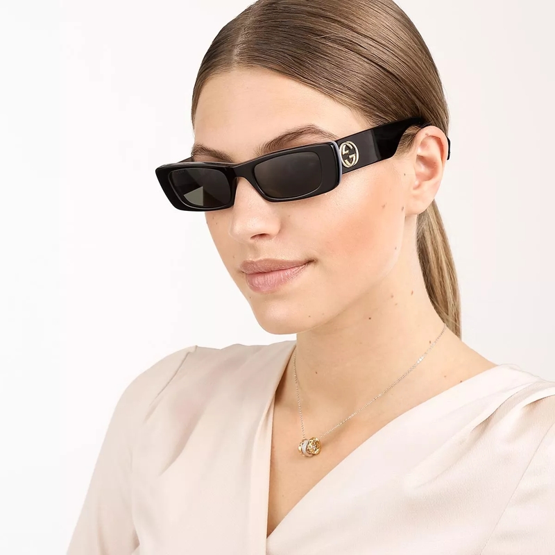 Gucci Sonnenbrille GG0516S Black Black Grey 001(Image 2)