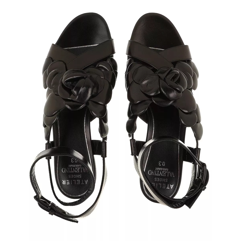 Valentino Garavani Sandalen Atelier Rose Edition Sandals Leather Black(Image 3)