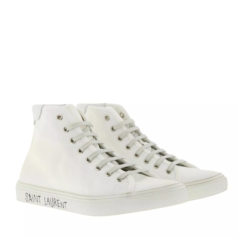 Saint Laurent High-Top-Sneaker Malibu Hightop Sneaker Blanc Optique