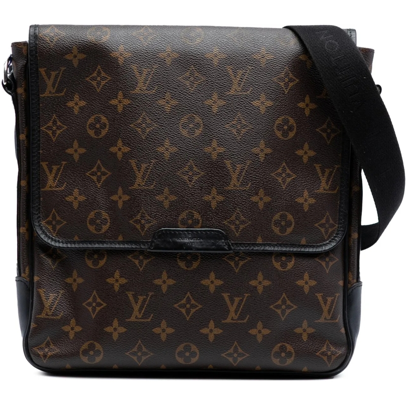 Louis Vuitton Sac à bandoulière Monogram Macassar Bass MM braun