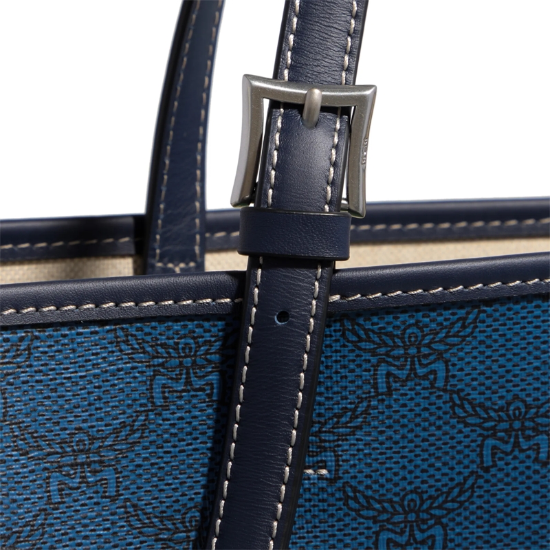 MCM Shopper Himmel Lts Shopper Med Vc Navy Blazer(Image 4)