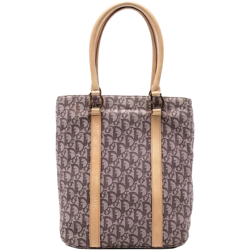 Christian Dior Shopper Diorissimo Trotter Canvas Tote braun