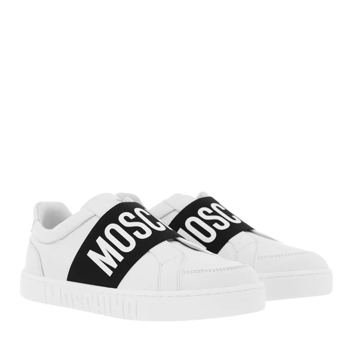 Moschino Sneakers Logo25 Vitello Bianco Low-Top Sneaker