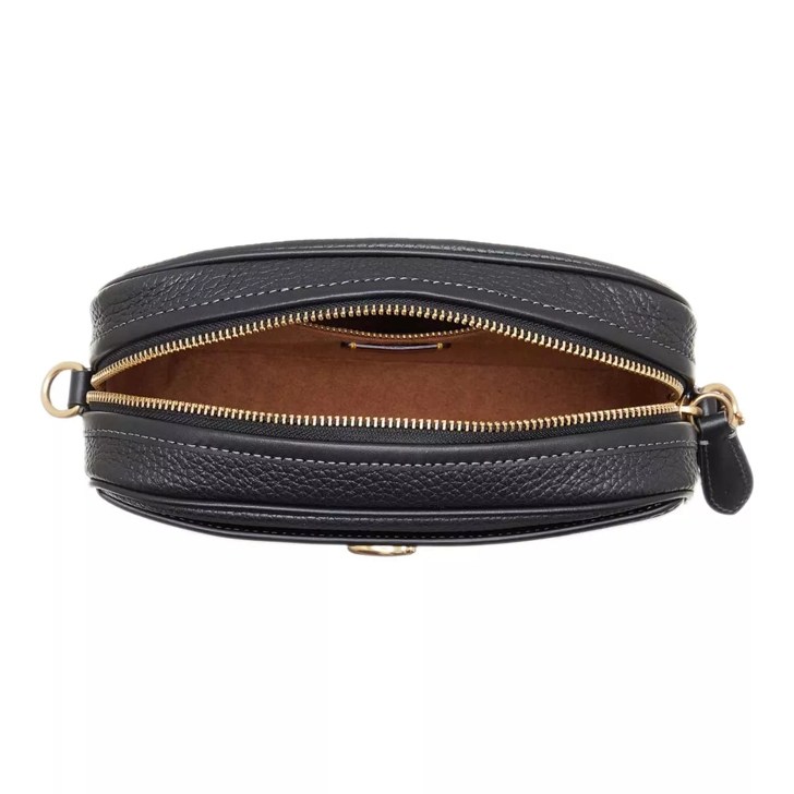 Coach Grained Leather Camera Bag - Black