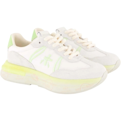 Premiata sneaker basse Dames Cassie Sneaker Wit/Lime weiß (Image 4)