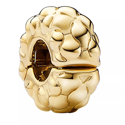 Pandora Studded Clip Charm gold Pendant