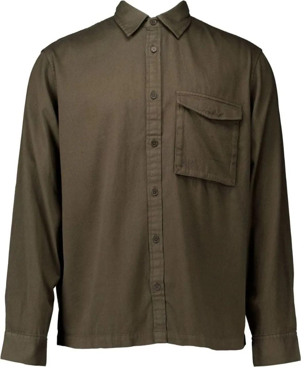 Thumbnail - Armani Exchange - Armani Exchange Man Woven Shirt Lange Mouw Overhem - Größe M - grün