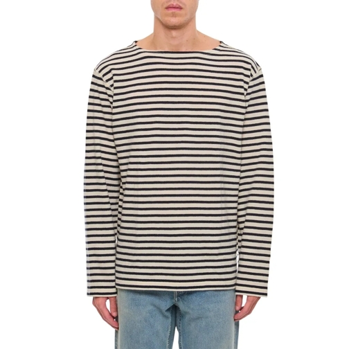 Junya Watanabe Topjes met lange mouwen Ls Stripes T-Shirt White