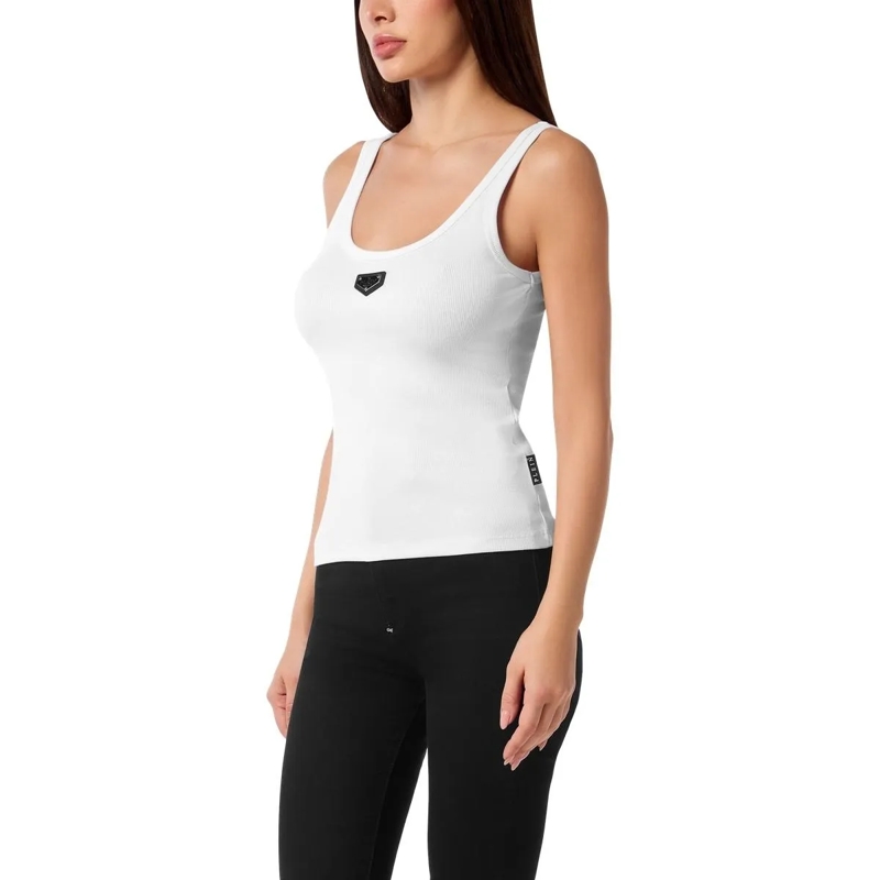 Philipp Plein Top Tank-Top weiss(Image 3)