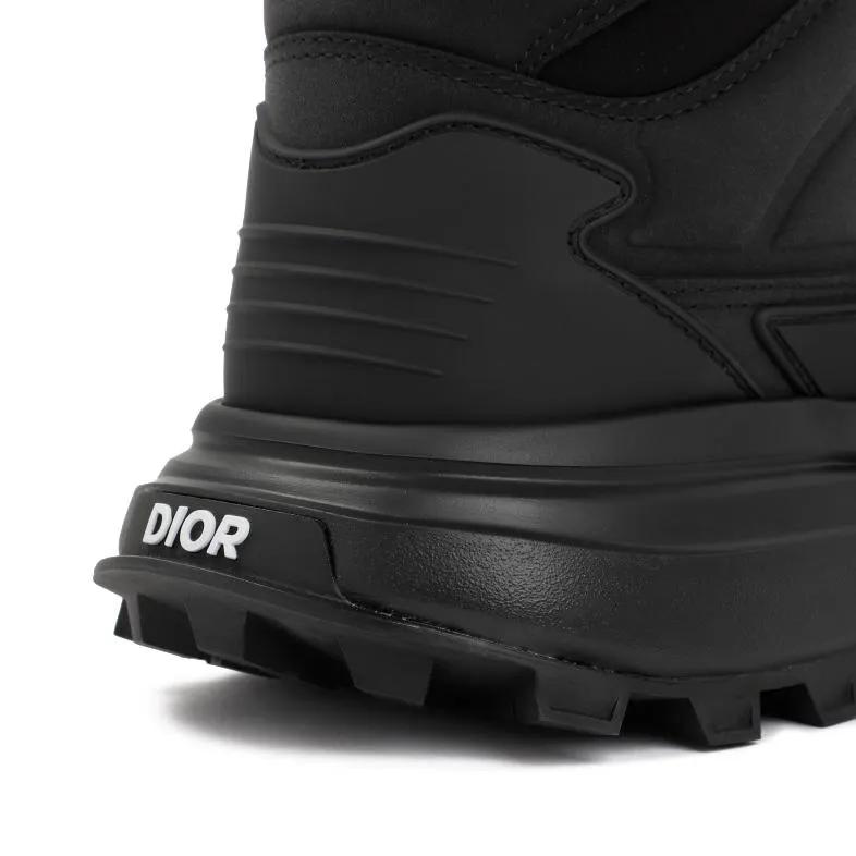 Christian Dior Black Leather High Top Sneakers Black Low Top Sneaker