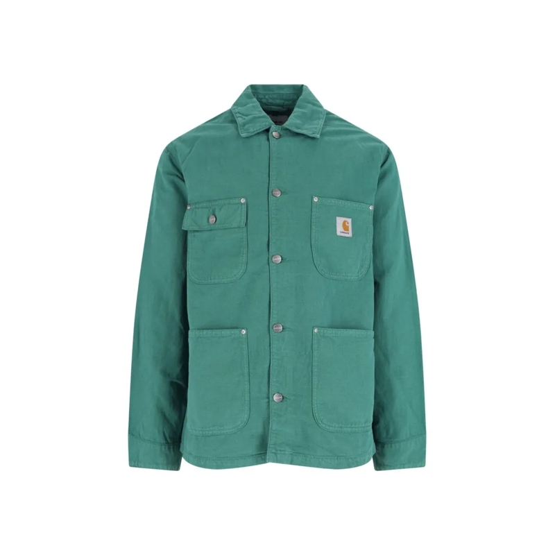 Carhartt Wip Parka "Walter" Shirt Jacket, In Green Cotton Green