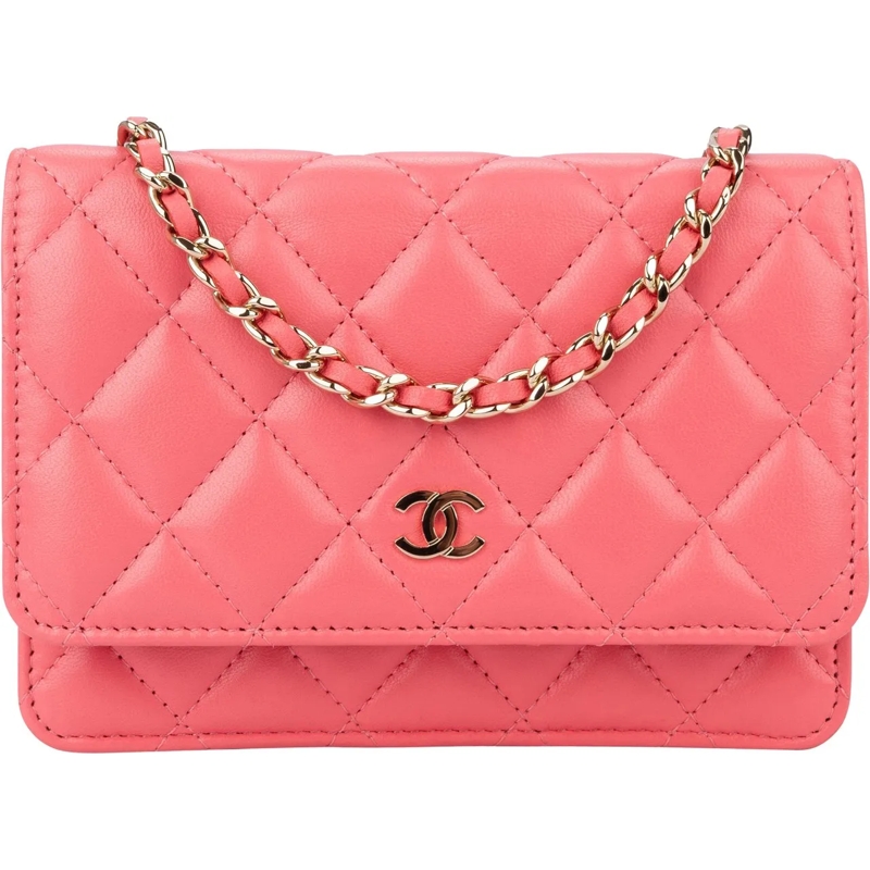 Chanel Sac à bandoulière Chanel Quilted Lambskin Wallet On Chain Crossbody  mehrfarbig